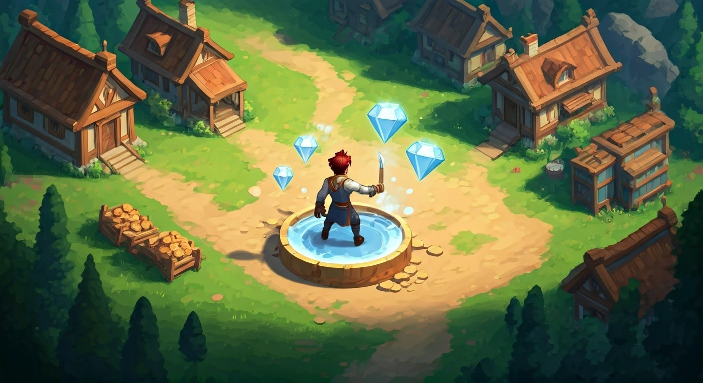 A player strategizing for diamond cards.