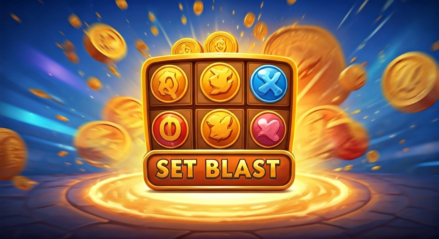 Gameplay of Coin Master featuring Set Blast.