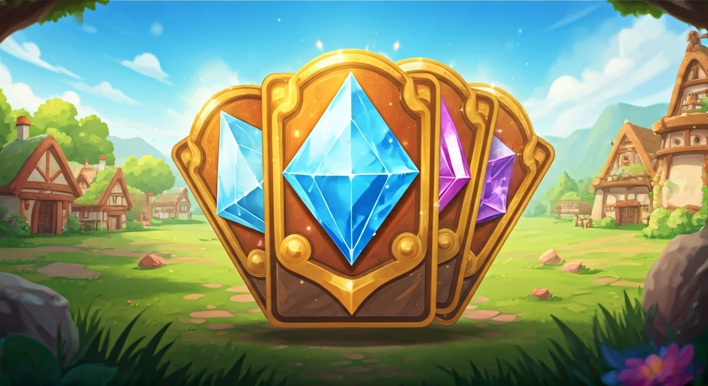 Collection of diamond cards from Coin Master.